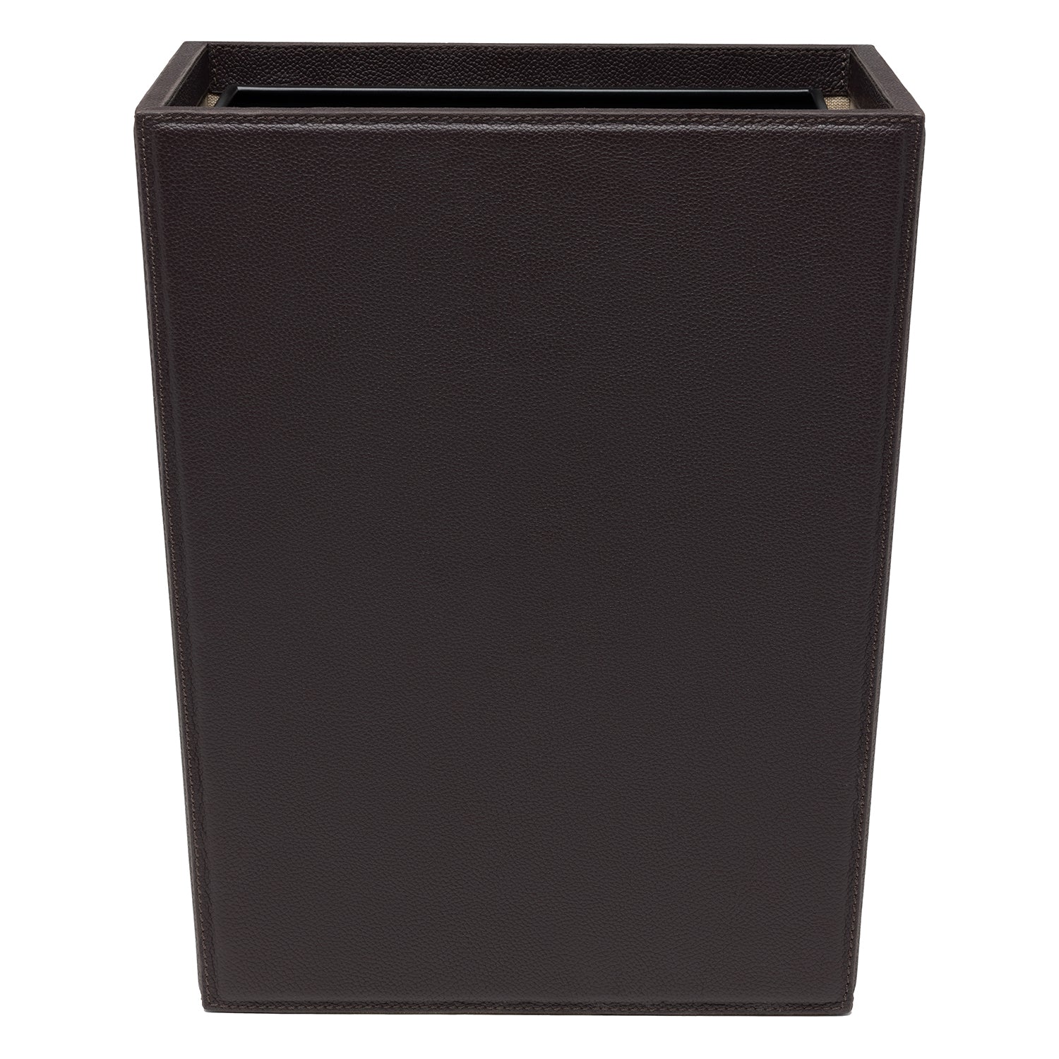 Pigeon & Poodle Asby Leather Wastebasket