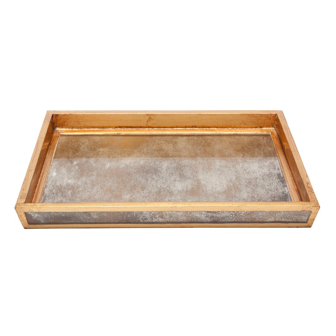Atwater Antiqued Mirror Bathroom Accessories (Antique Gold)