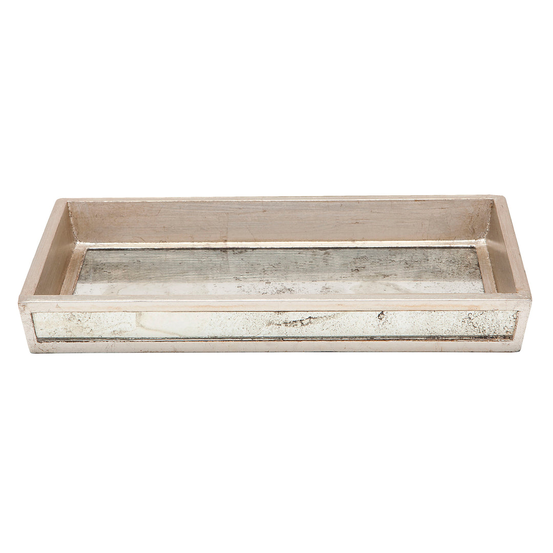 Atwater Antiqued Mirror Bathroom Accessories (Silver Leaf)