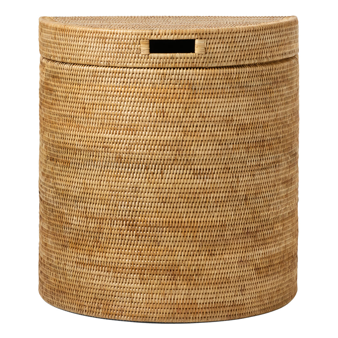 Belek Woven Rattan Half Moon Hamper (Natural)