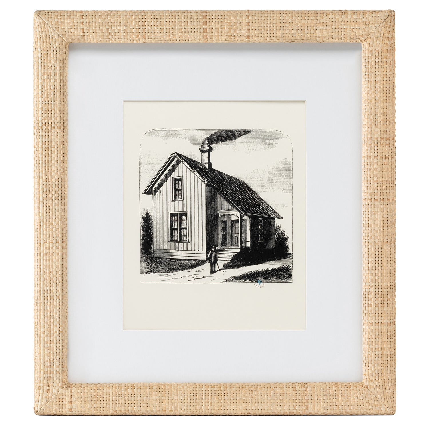 Belem Natural Raffia Wall Picture Frame - Thumbnail 3