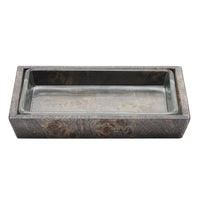 Bern Mappa Burl Veneer Bathroom Accessories (Ash Gray)