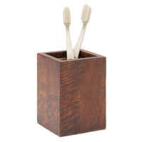 Bern Mappa Burl Veneer Bathroom Accessories (Dark Honey)