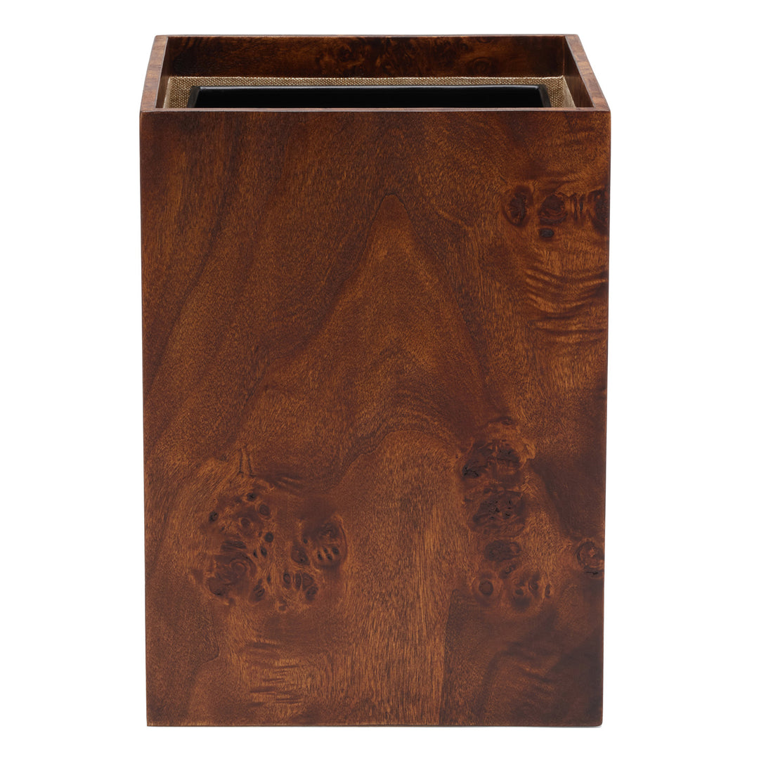 Bern Mappa Burl Veneer Bathroom Accessories (Dark Honey)