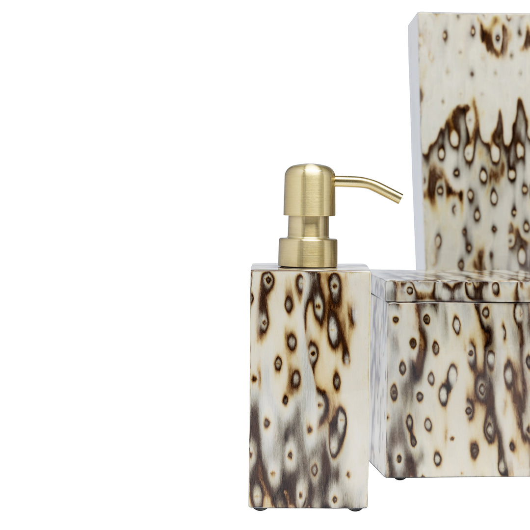 Bisbee Maple Birdseye Burl Veneer Bathroom Accessories