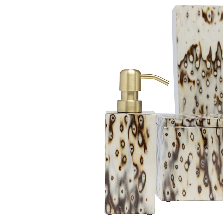 Bisbee Maple Birdseye Burl Veneer Bathroom Accessories