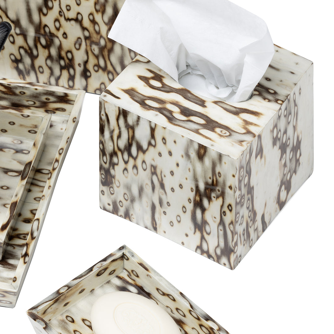 Bisbee Maple Birdseye Burl Veneer Bathroom Accessories