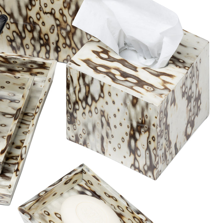 Bisbee Maple Birdseye Burl Veneer Bathroom Accessories