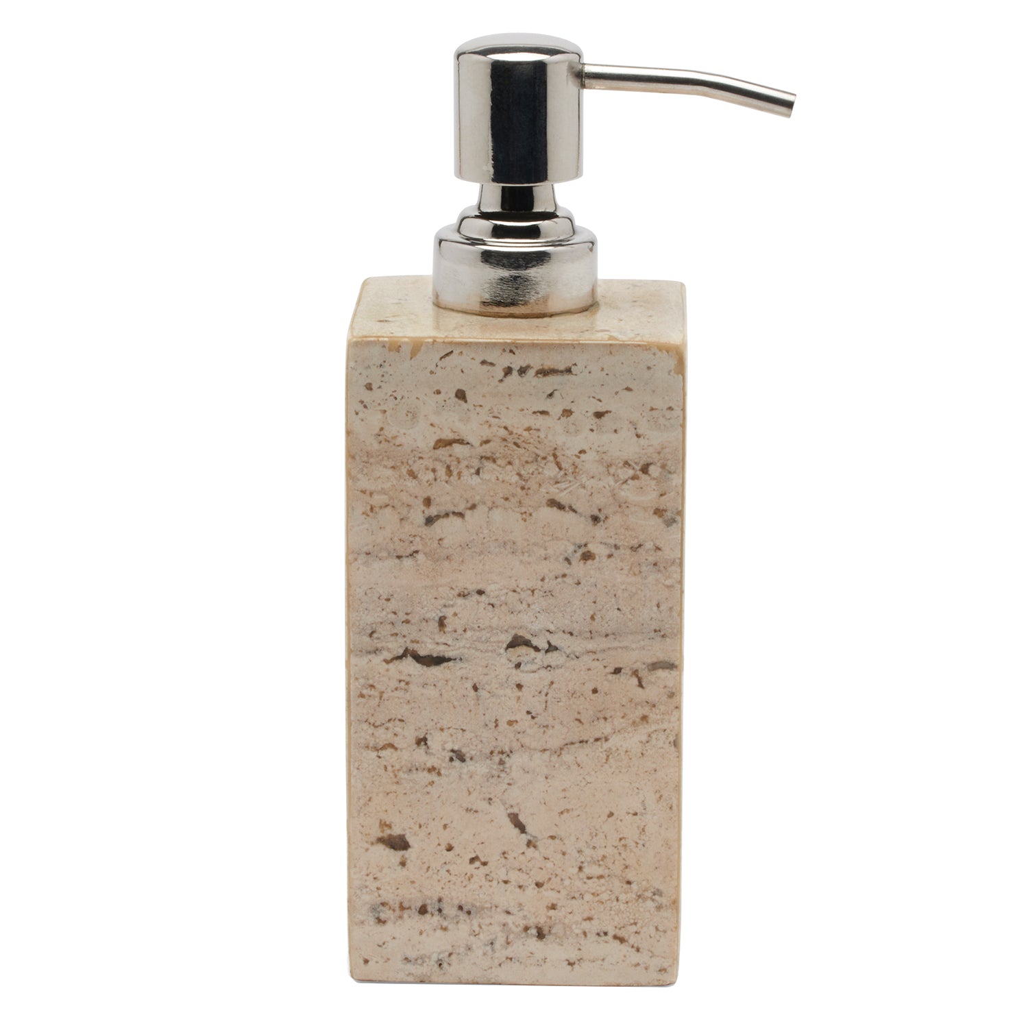 Bowen Travertine/Resin Soap Dispenser - Thumbnail 2