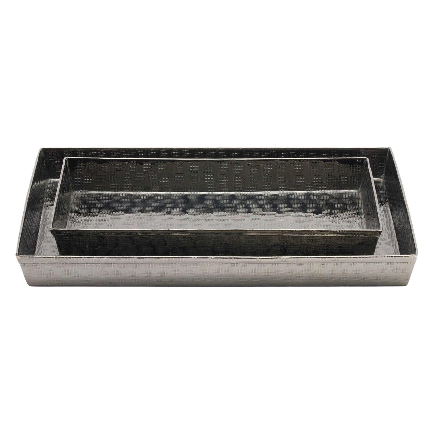 Pigeon & Poodle Buren Etched Metal Nested Trays - Thumbnail 2