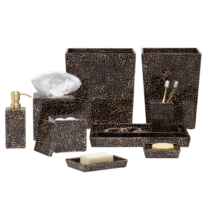 Callas Lacquered Eggshell Bathroom Accessories (Deep Bronze)