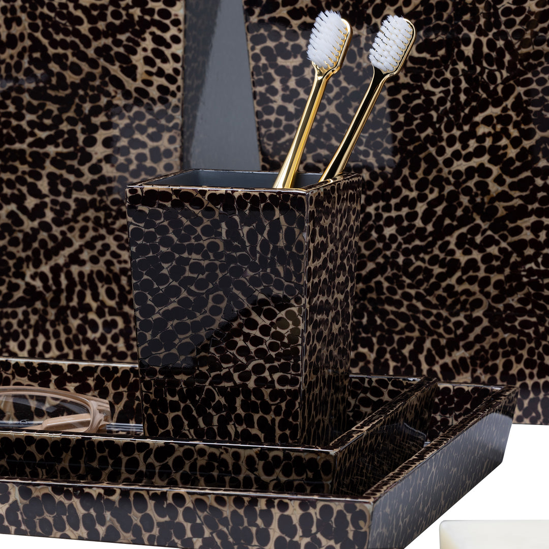 Callas Lacquered Eggshell Bathroom Accessories (Deep Bronze)