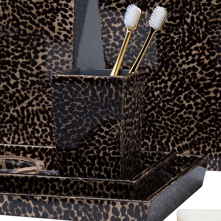 Callas Lacquered Eggshell Bathroom Accessories (Deep Bronze)