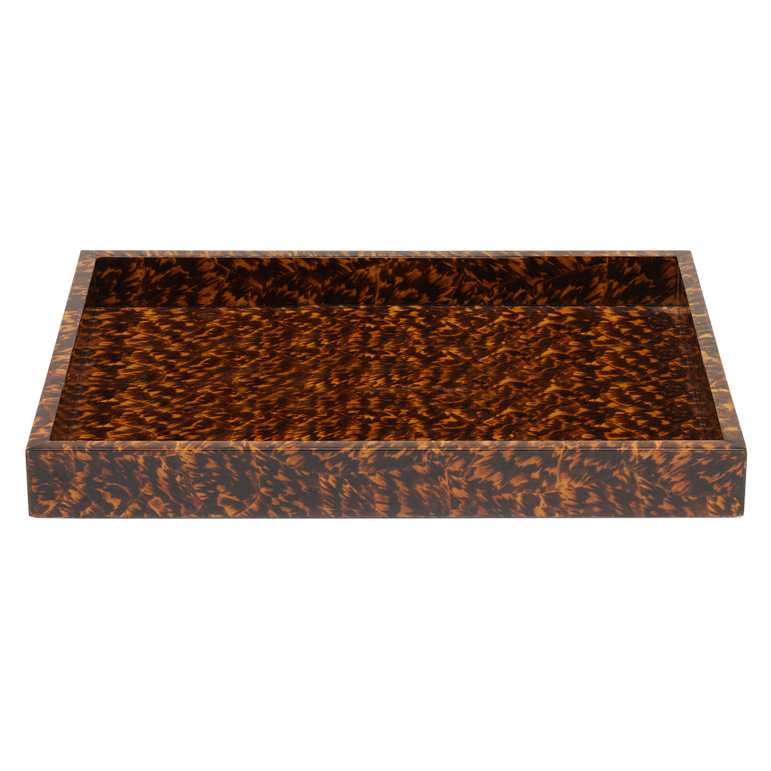 Carmel High-Gloss Faux Tortoise Bathroom Accessories