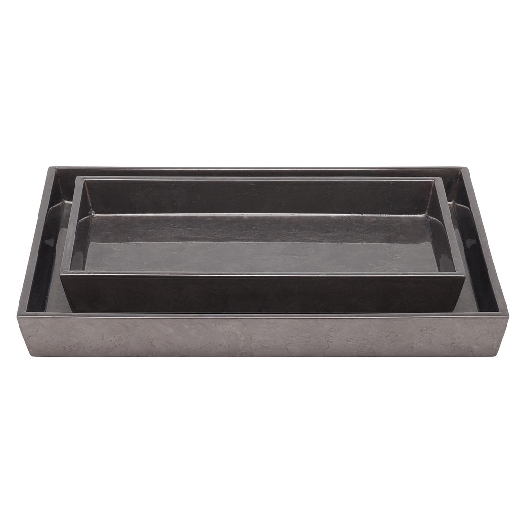 Charlotte Burl Resin Bathroom Accessories (Pewter)