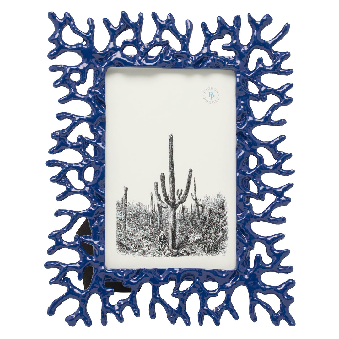 Chelsea Brass Picture Frame (Navy Blue)