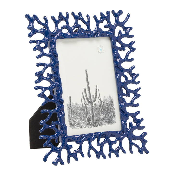 Chelsea Brass Picture Frame (Navy Blue)