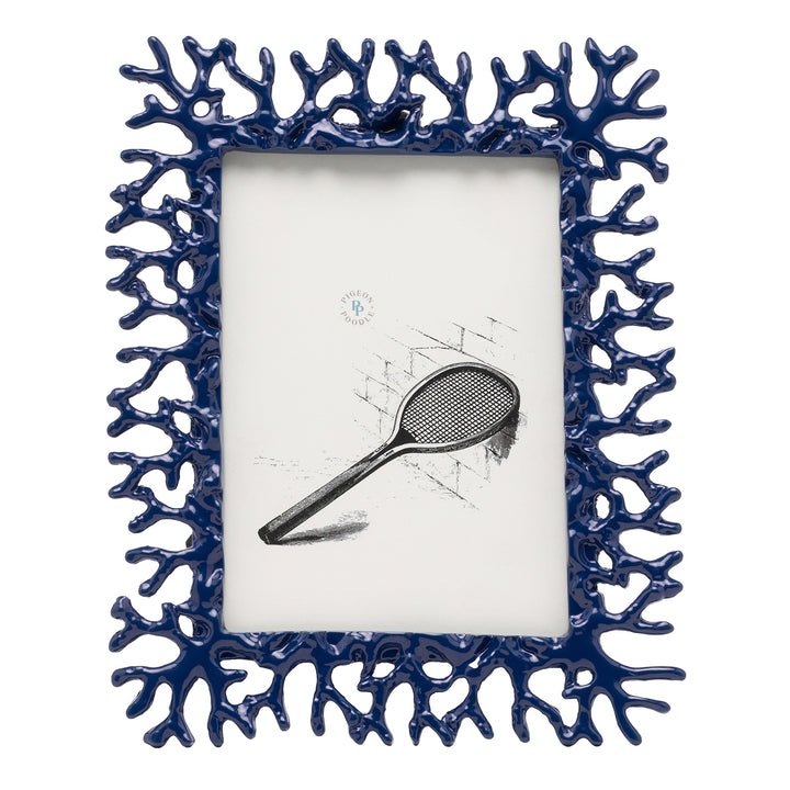 Chelsea Brass Picture Frame (Navy Blue)
