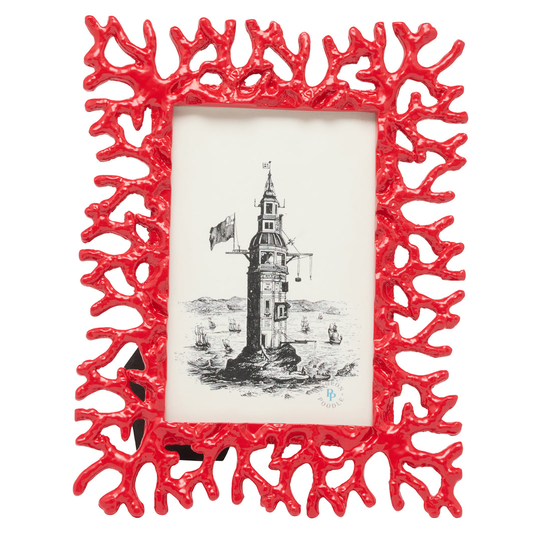 Chelsea Brass Picture Frame (Red)