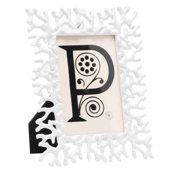 Chelsea Brass Picture Frame (White)