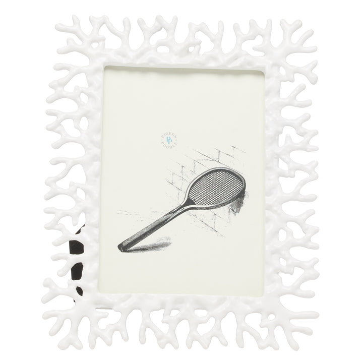 Chelsea Brass Picture Frame (White)
