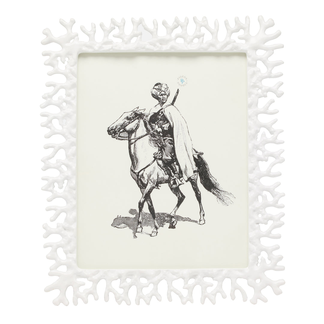 Chelsea Brass Picture Frame (White)