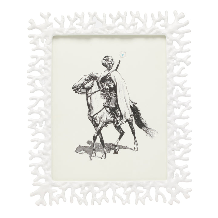 Chelsea Brass Picture Frame (White)