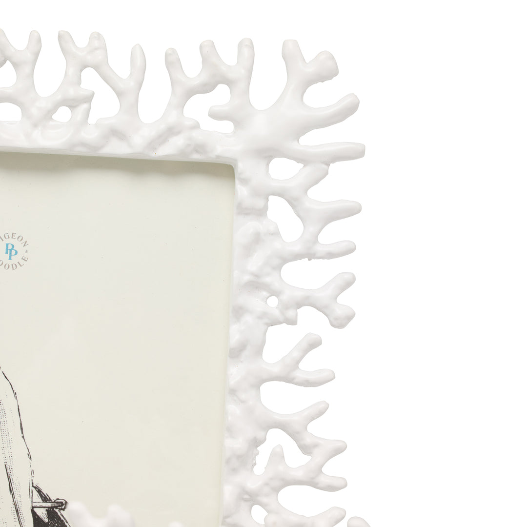 Chelsea Brass Picture Frame (White)