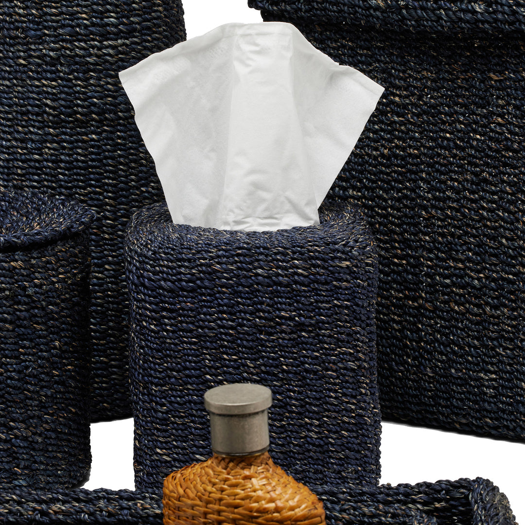 Chelston Abaca Bathroom Accessories (Indigo Blue)