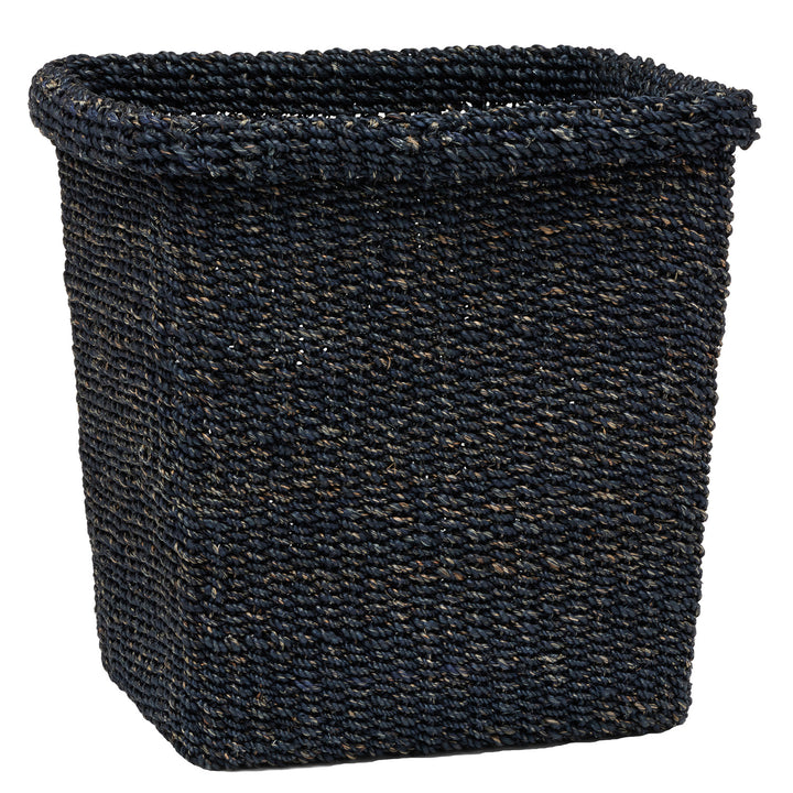 Chelston Abaca Rectangle Waste Basket (Indigo Blue)