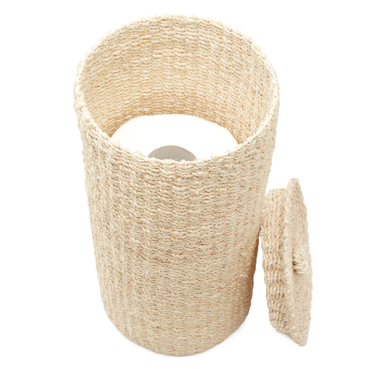 Chelston Bleached Abaca Double Toilet Paper Holder (Set of Two)