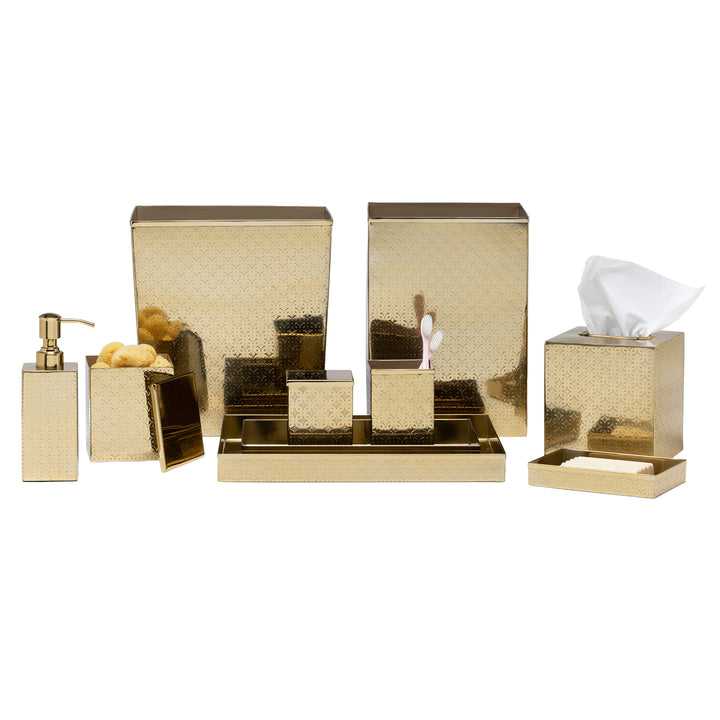 Concord Shiny Gold Lattice Stainless Steel Bathroom Accessories