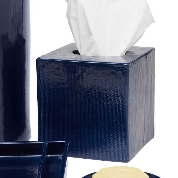Cordoba Ceramic Bathroom Accessories (Navy)