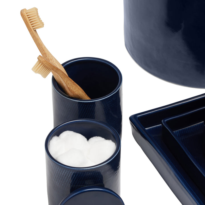 Cordoba Ceramic Bathroom Accessories (Navy)