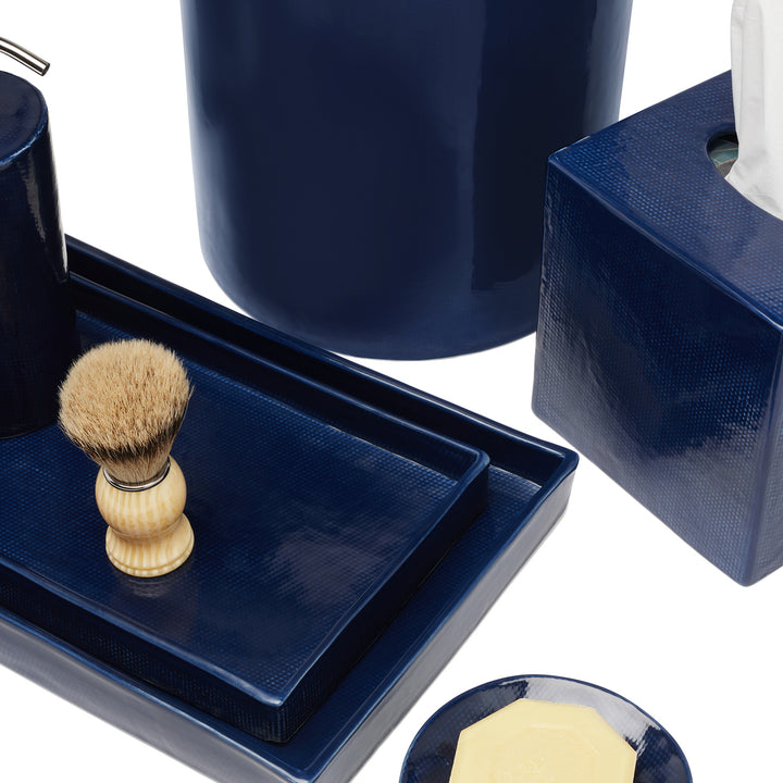 Cordoba Ceramic Bathroom Accessories (Navy)