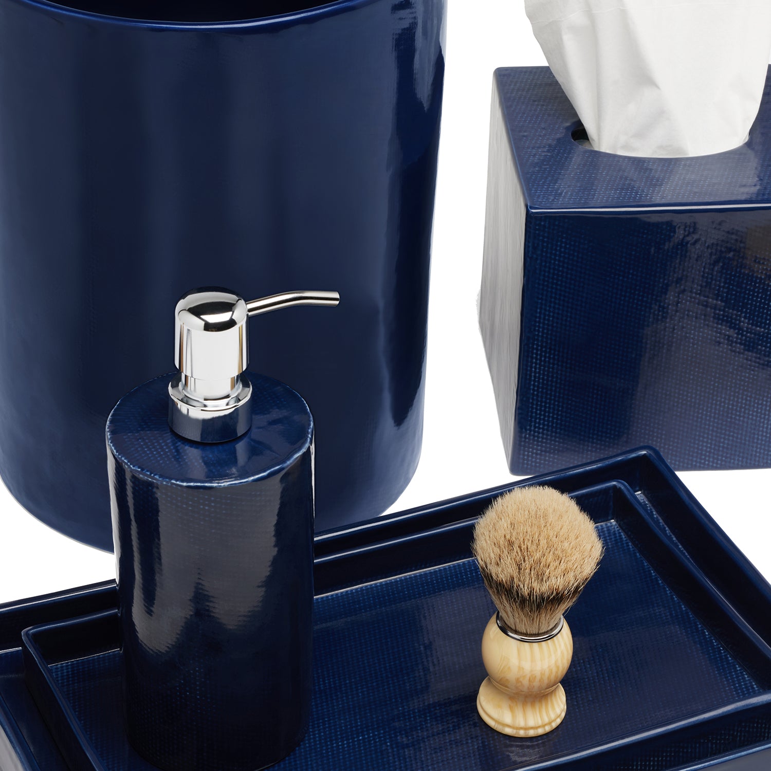 Cordoba Ceramic Round Waste Basket - Thumbnail 4