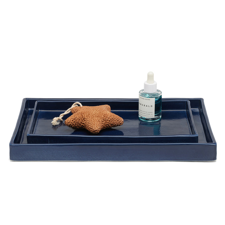 Cordoba Ceramic Bathroom Accessories (Navy)