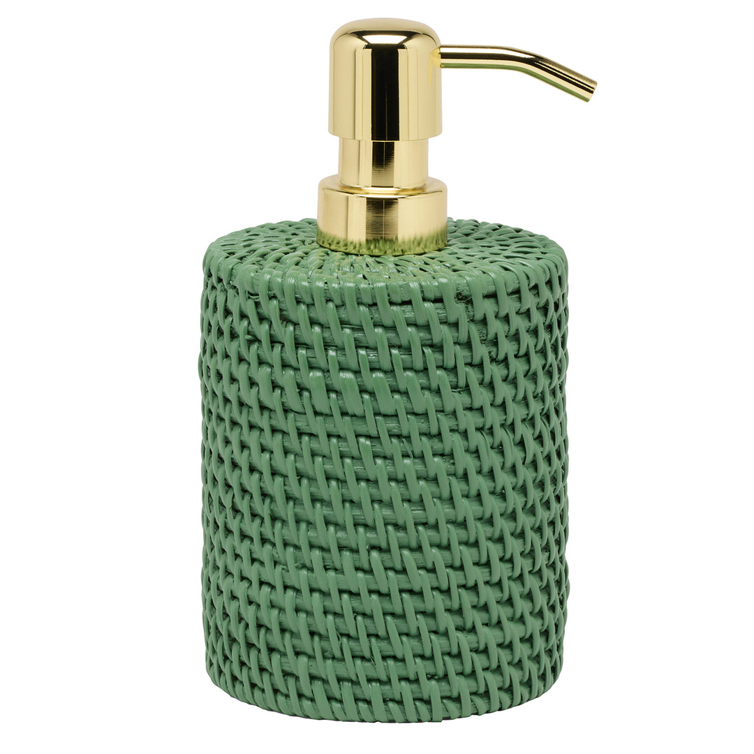 Dalton Rattan Bathroom Accessories (Moss Green)