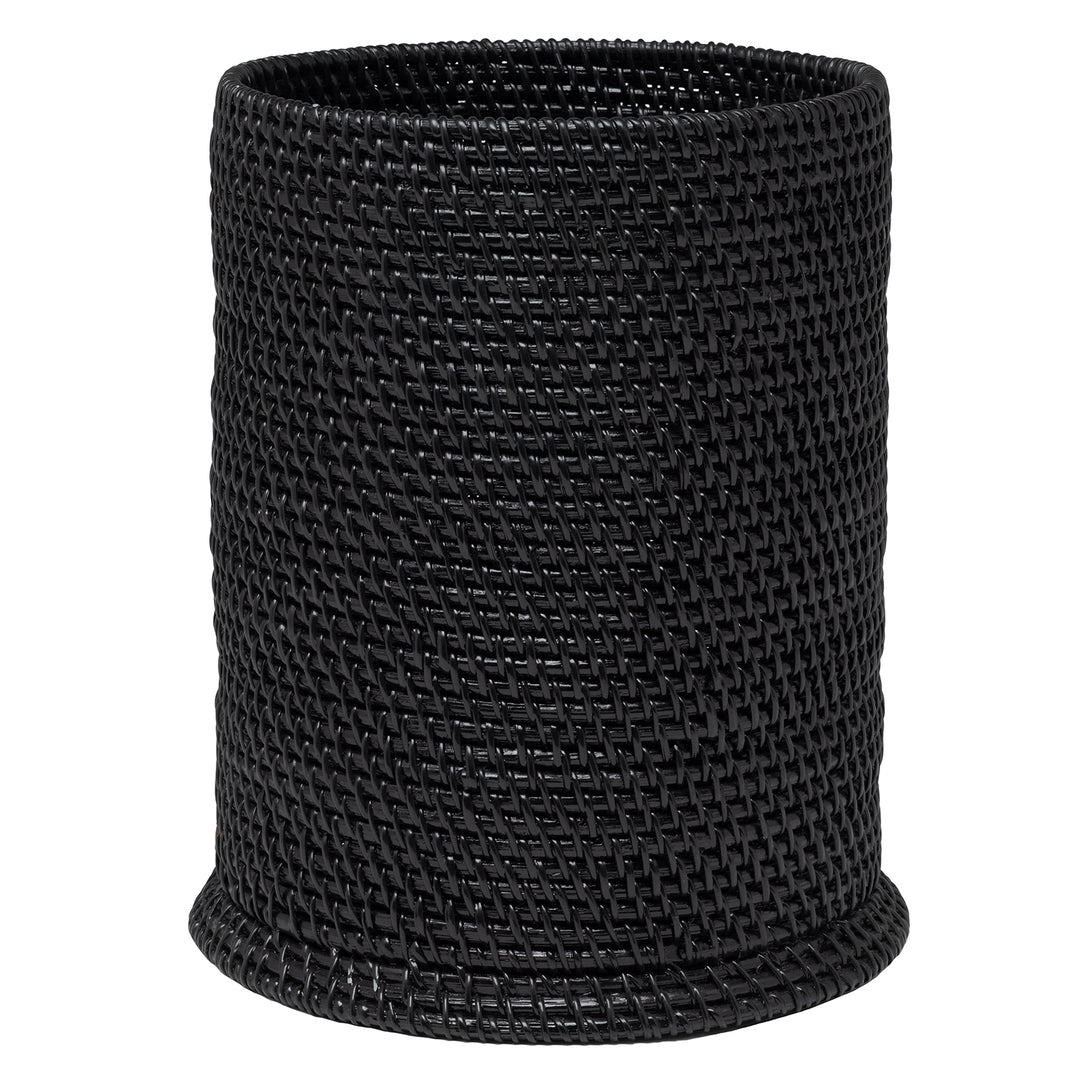 Dalton Rattan Bathroom Accessories (True Black)