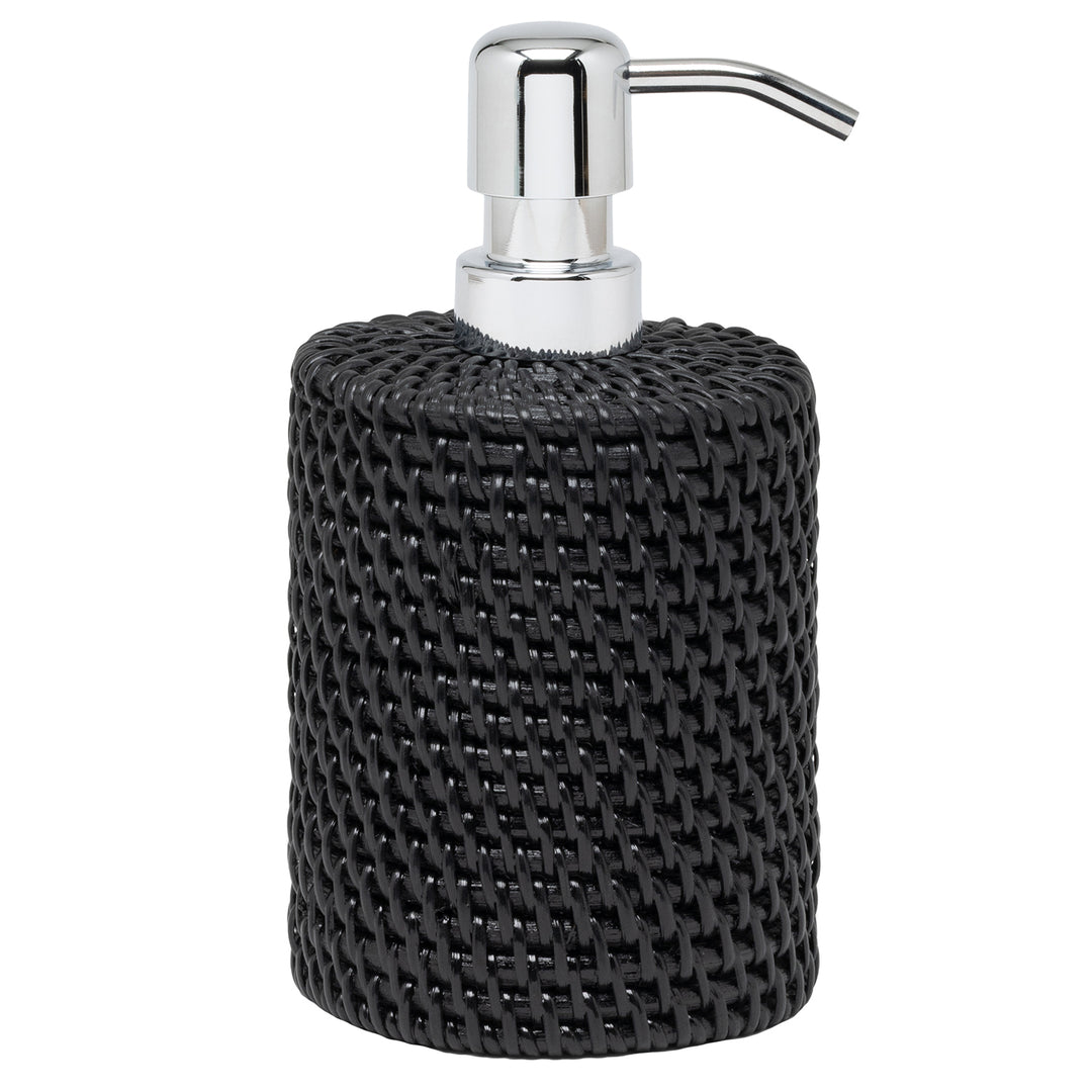 Dalton Rattan Soap Dispenser (True Black)