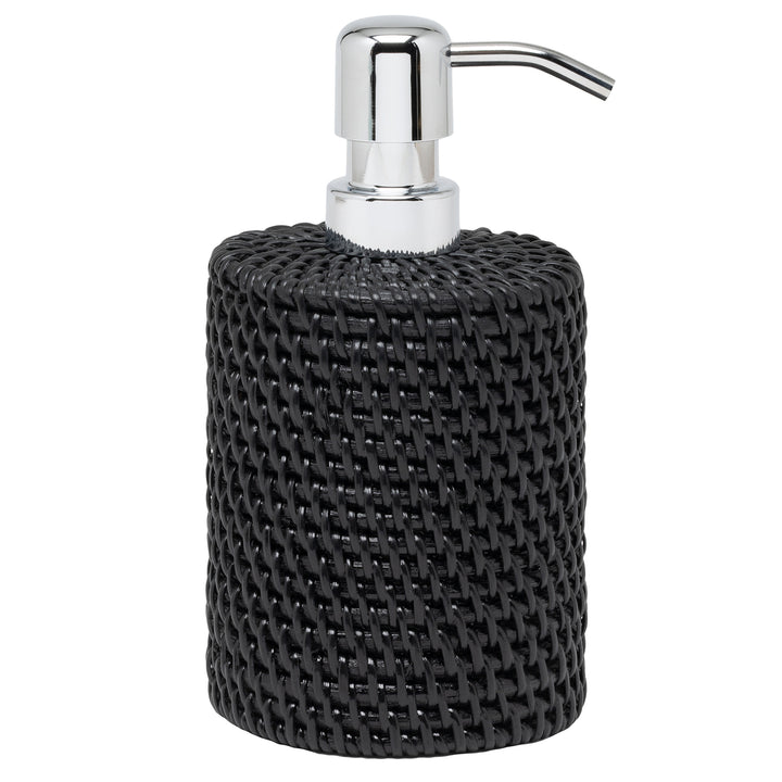 Dalton Rattan Soap Dispenser (True Black)