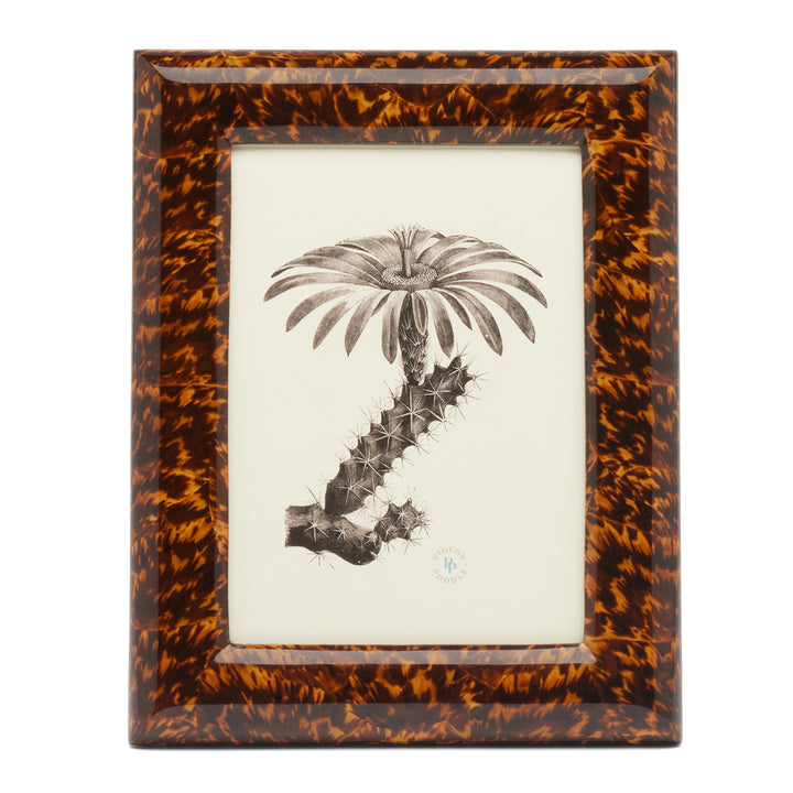 Dana High-Gloss Faux Tortoise Picture Frame