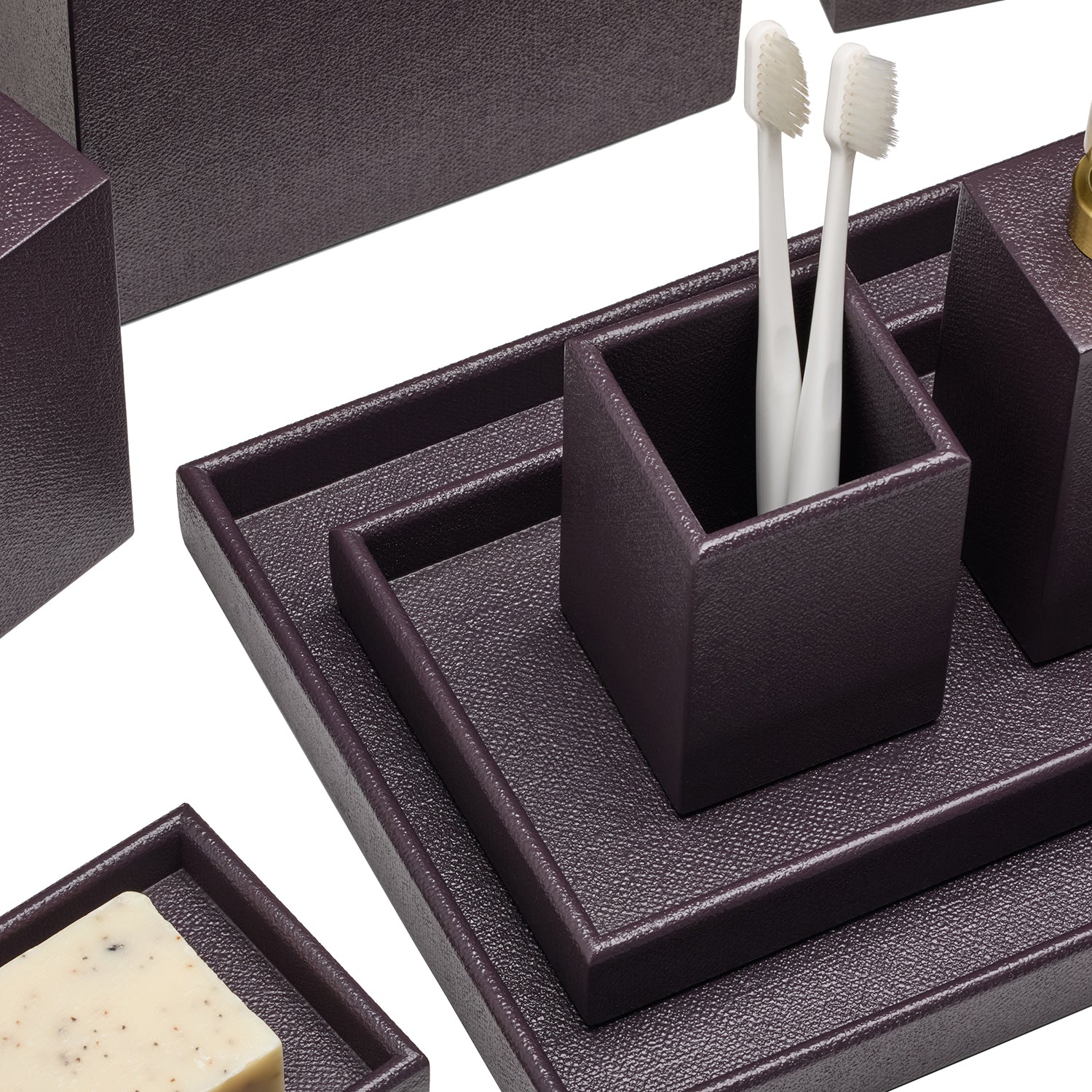 Dannes Faux Belgian Linen Tray Set - Thumbnail 2