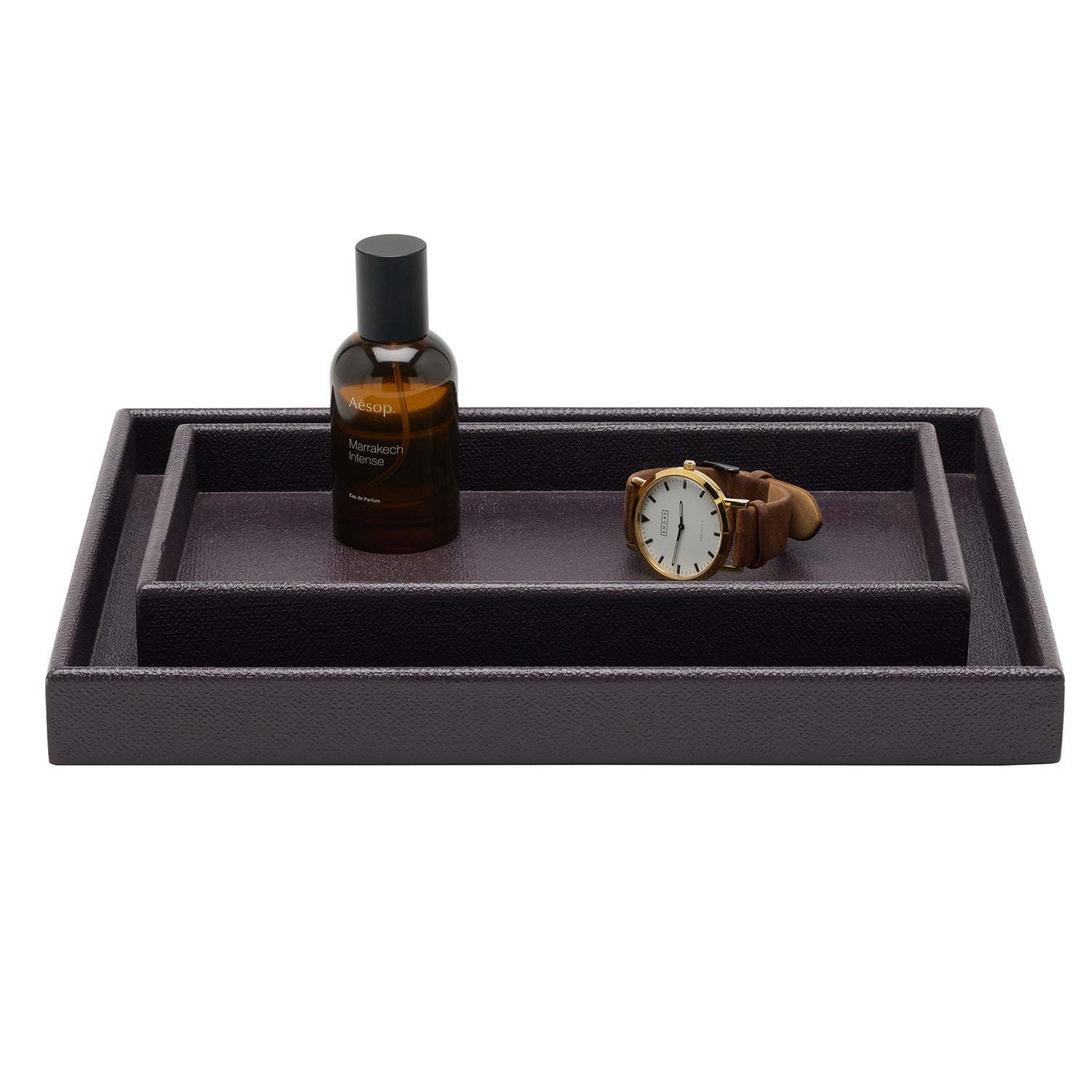 Dannes Faux Belgian Linen Tray Set - Thumbnail 3