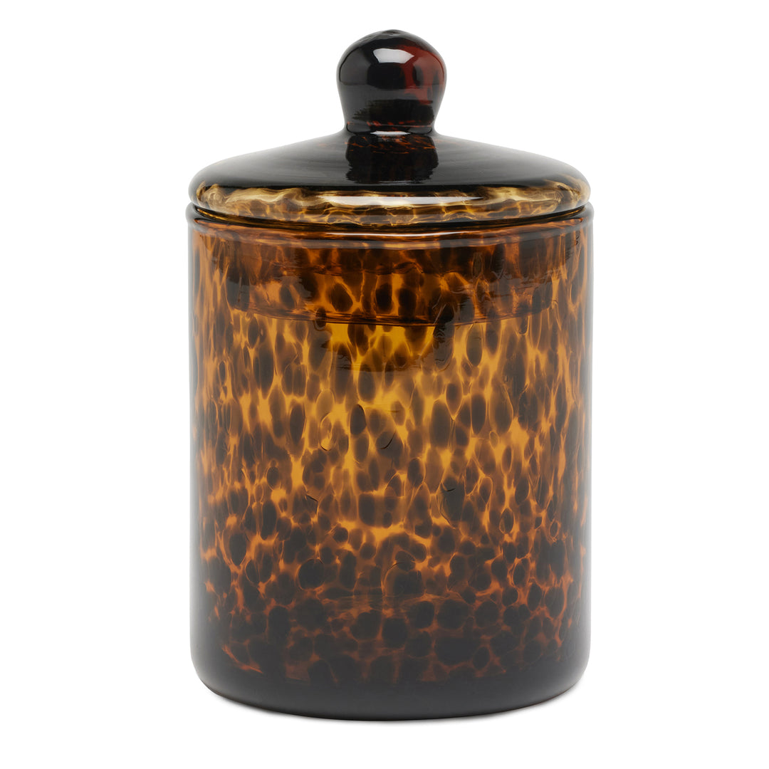 Darby Handblown Glass Medium Canister (Tortoise Shell)