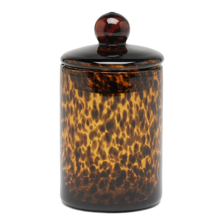 Darby Handblown Glass Small Canister (Tortoise Shell)