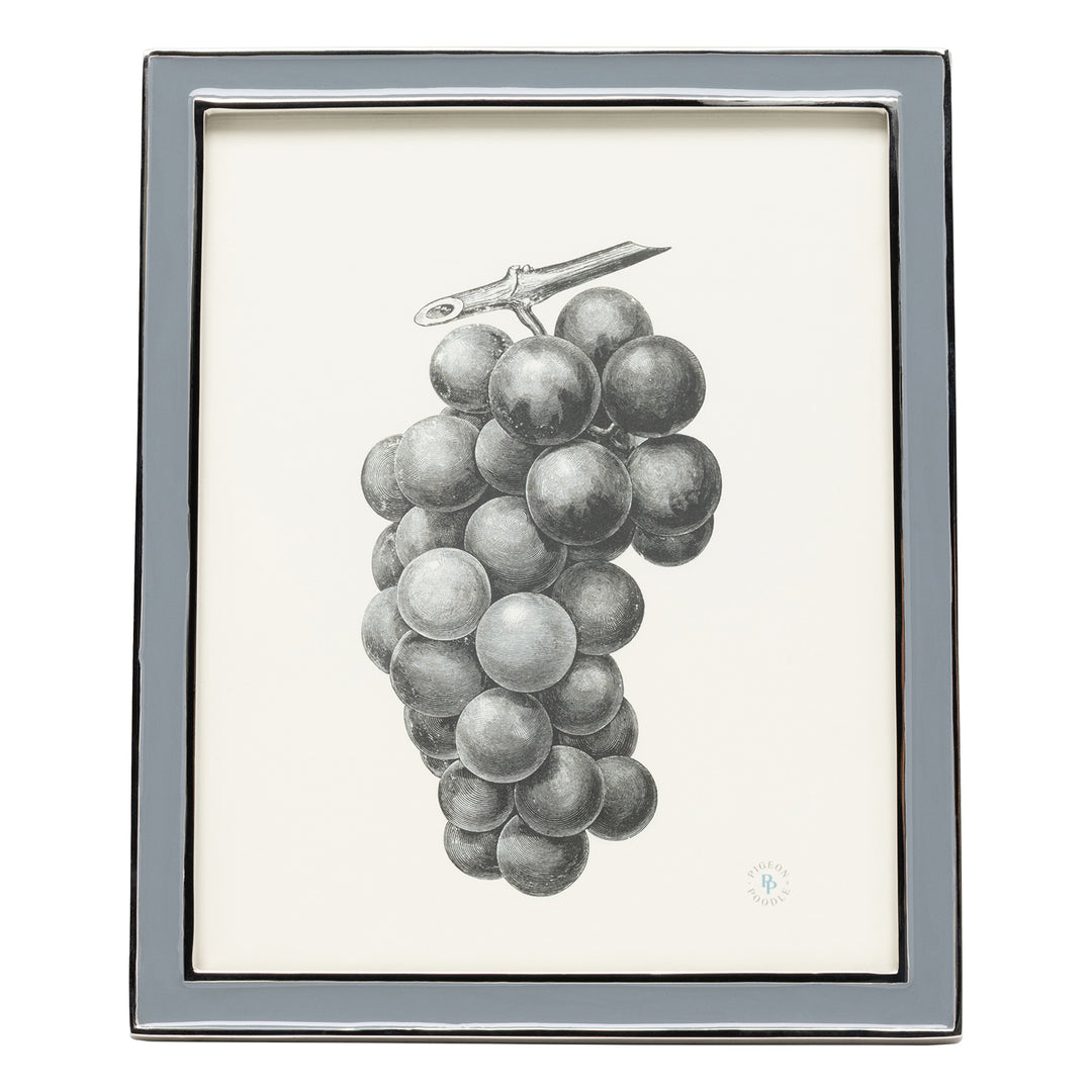 Delphi Enamel/Aluminum Picture Frame (Gray/Silver)