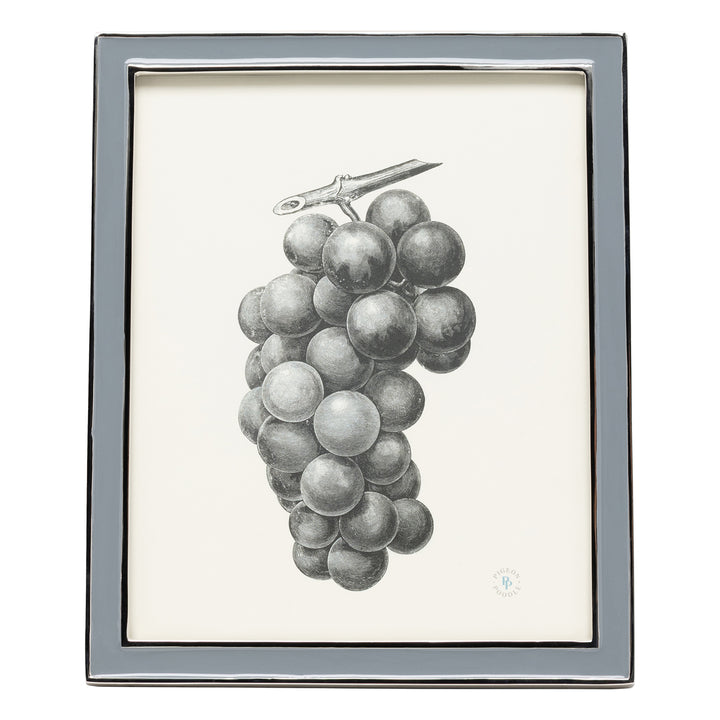 Delphi Enamel/Aluminum Picture Frame (Gray/Silver)