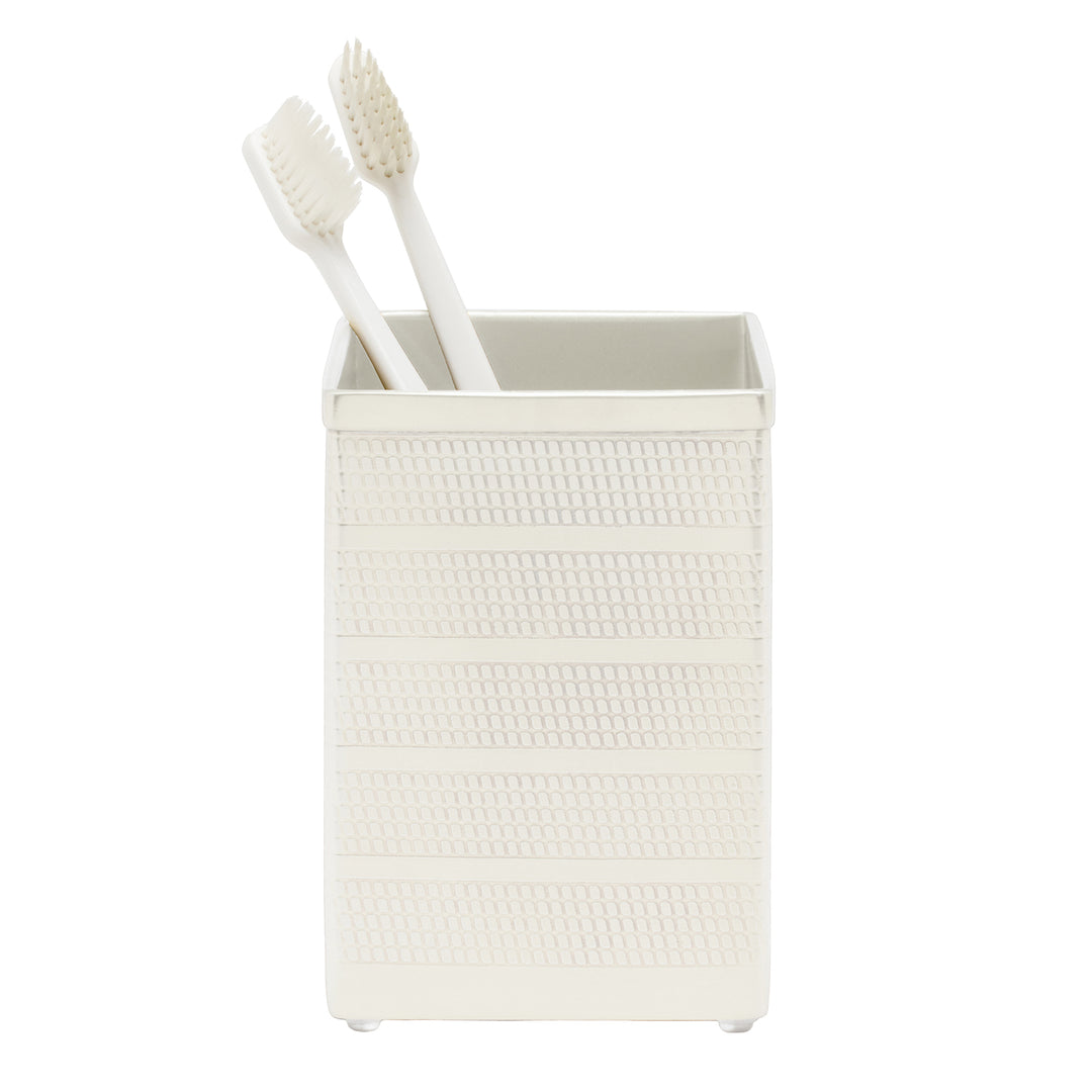 Denver Striped Etched Stainless Steel Bathroom Accessories (Shiny Silver)