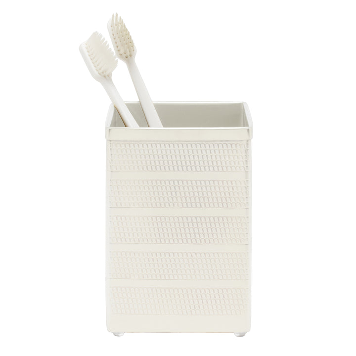 Denver Striped Etched Stainless Steel Bathroom Accessories (Shiny Silver)